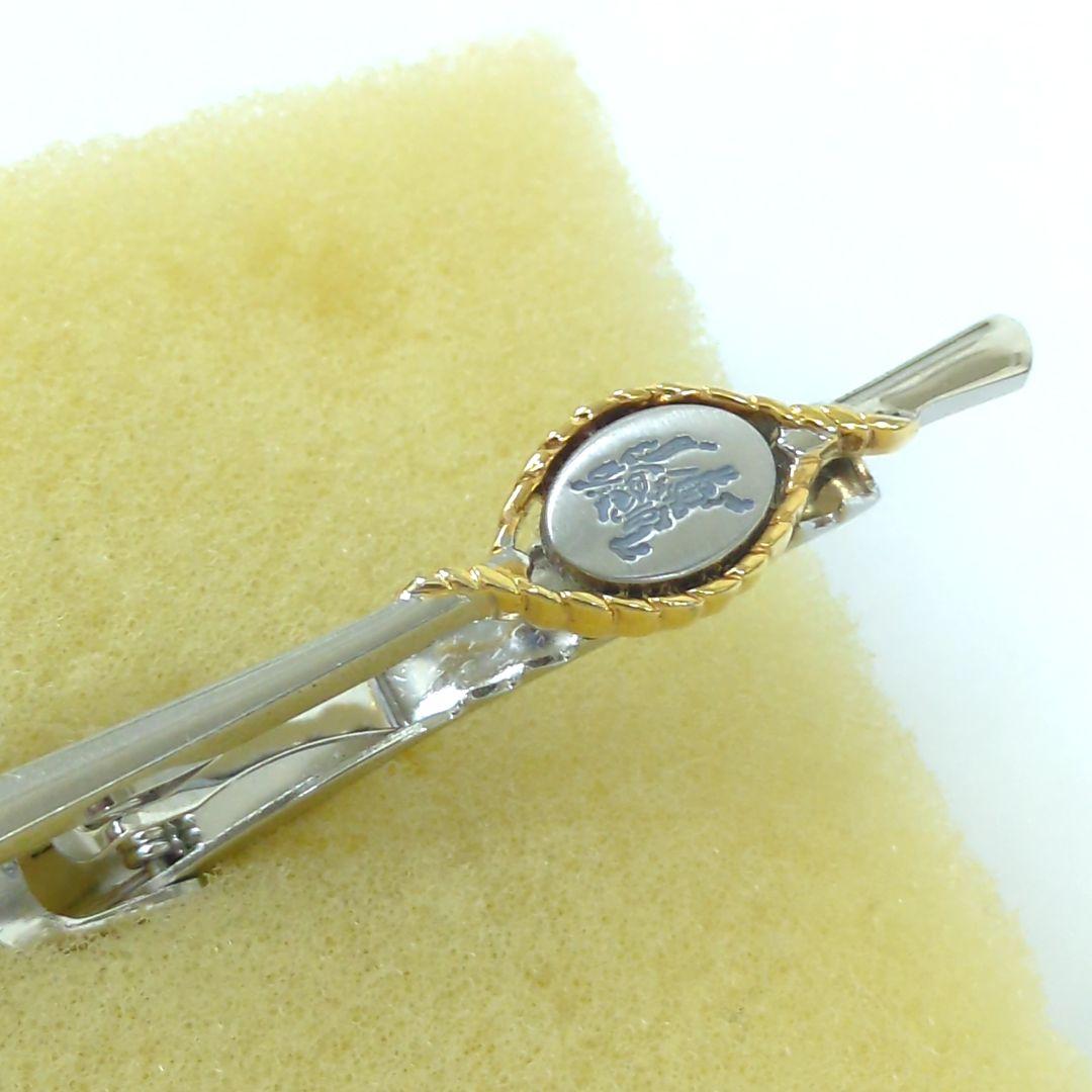 バーバリー 騎士 ネクタイピン & カフリンクス セット シルバー ゴールド