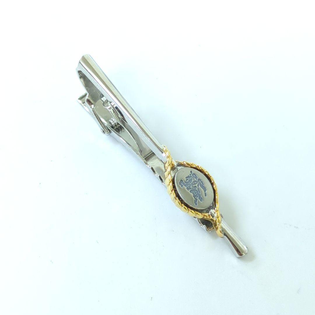 バーバリー 騎士 ネクタイピン & カフリンクス セット シルバー ゴールド