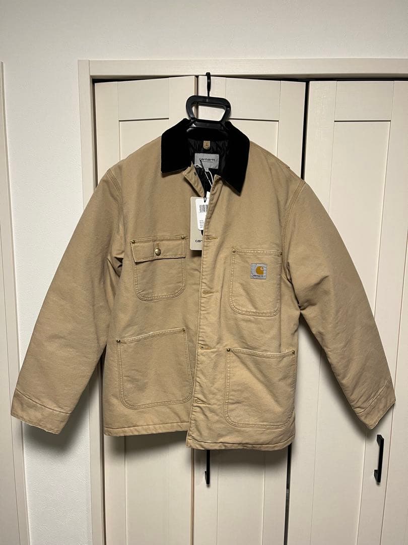 カーハート（Carhartt WIP）チョアコート　カバーオール　ベージュ　L