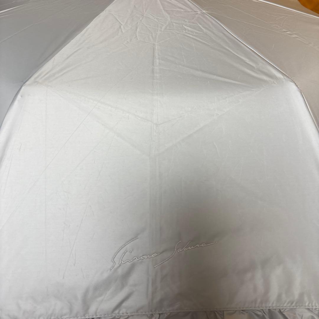 シロノサクラ　折りたたみ　日傘