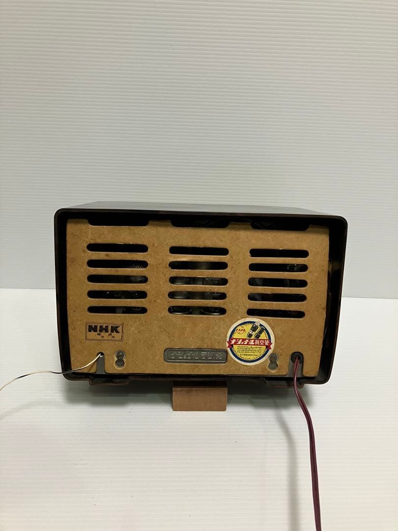 ナショナル GT真空管ラジオ 完動品　　　古い部品、不良部品交換済み