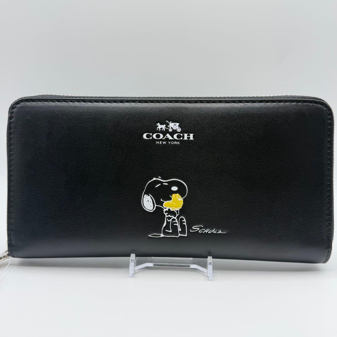 コーチ スヌーピー 長財布 COACH 財布 ブラック F53773【未使用】