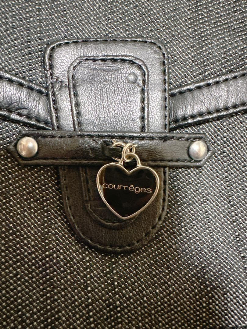 【極美品】希少 クレージュ ジャケット ブルゾン グレー 黒 シルク 38