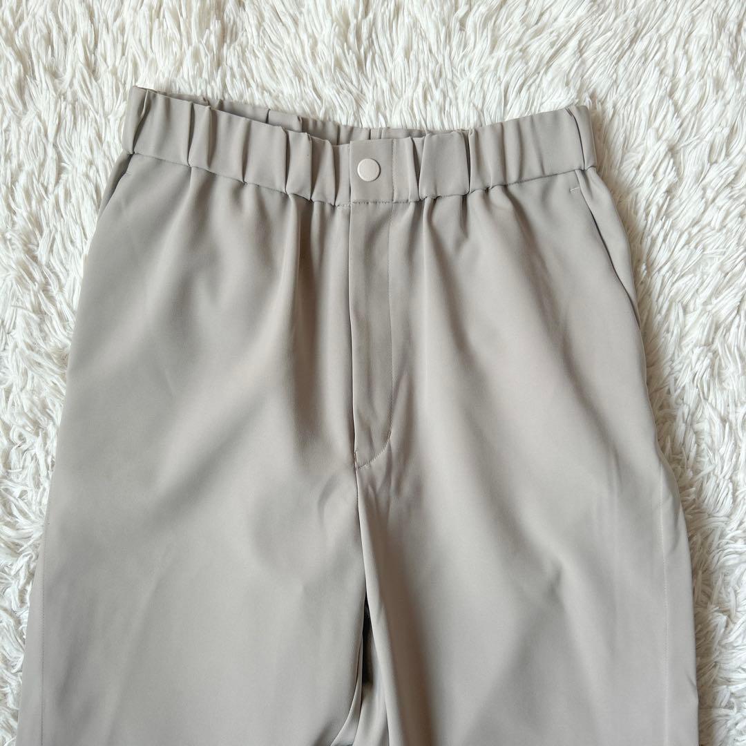 美品　HYKE ハイク　ストレッチイージーテーパードパンツ サイドデザイン