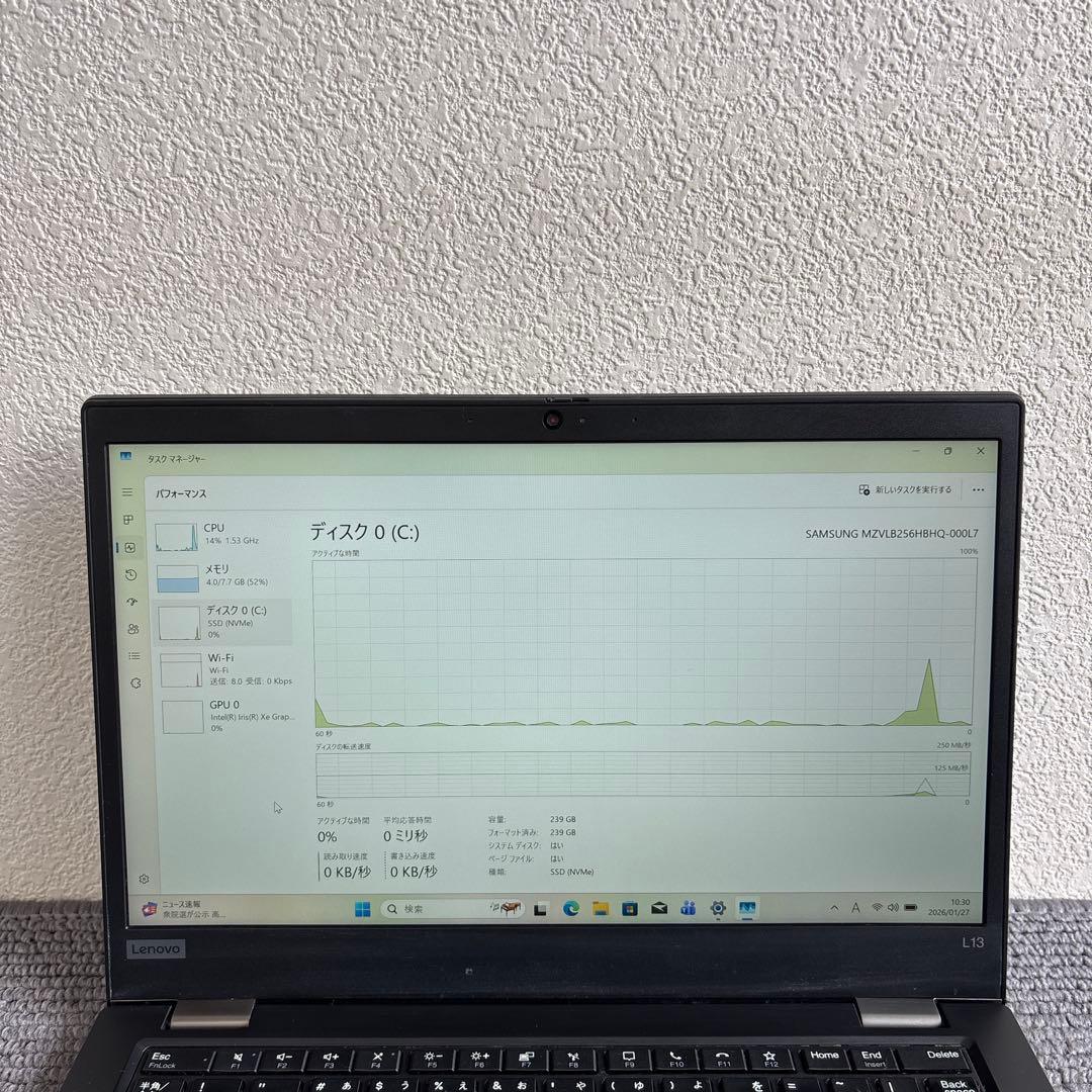 Windowsノート本体 lenovo thinkpad L13 Gen 2 i5-1135G7