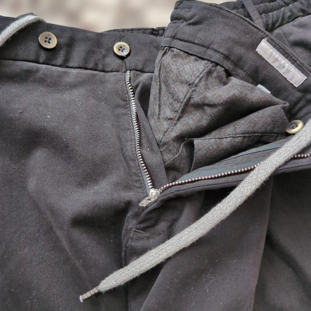 PT TORINO パンツ XL ブラック ドローコード ストレッチ 54