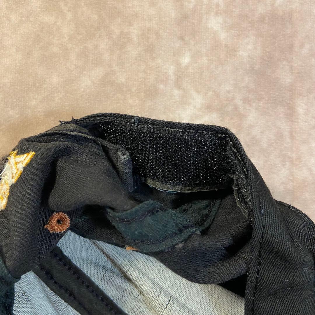 90s Stussy hats キャップ SS刺繍 2トーン カーキ/ブラック