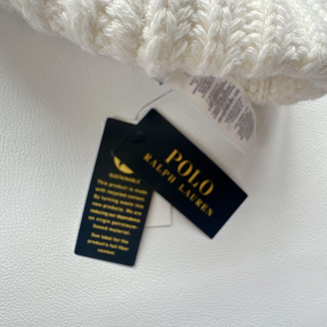 タグ付き　ポロ　ラルフローレン　ベア　ニットキャップ　ボンボン