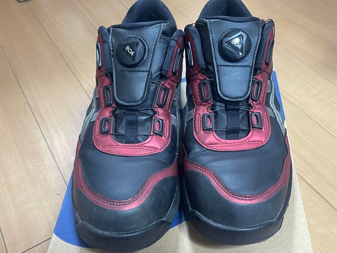 asics(アシックス) WINJOB 安全靴 黒/赤CP306限定カラー