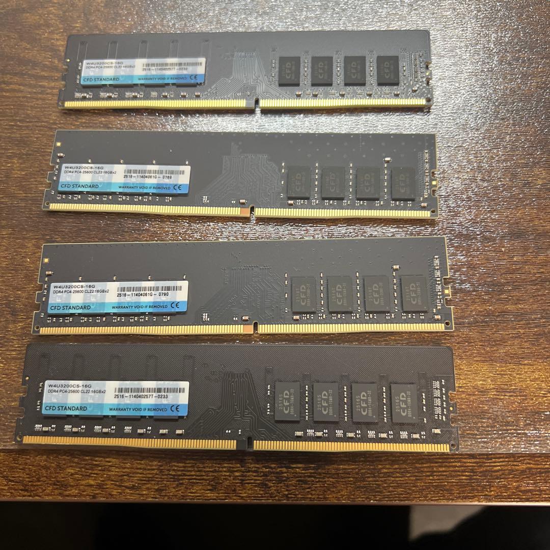 CFD DDR4 3200MHz 16GB x 4枚セット