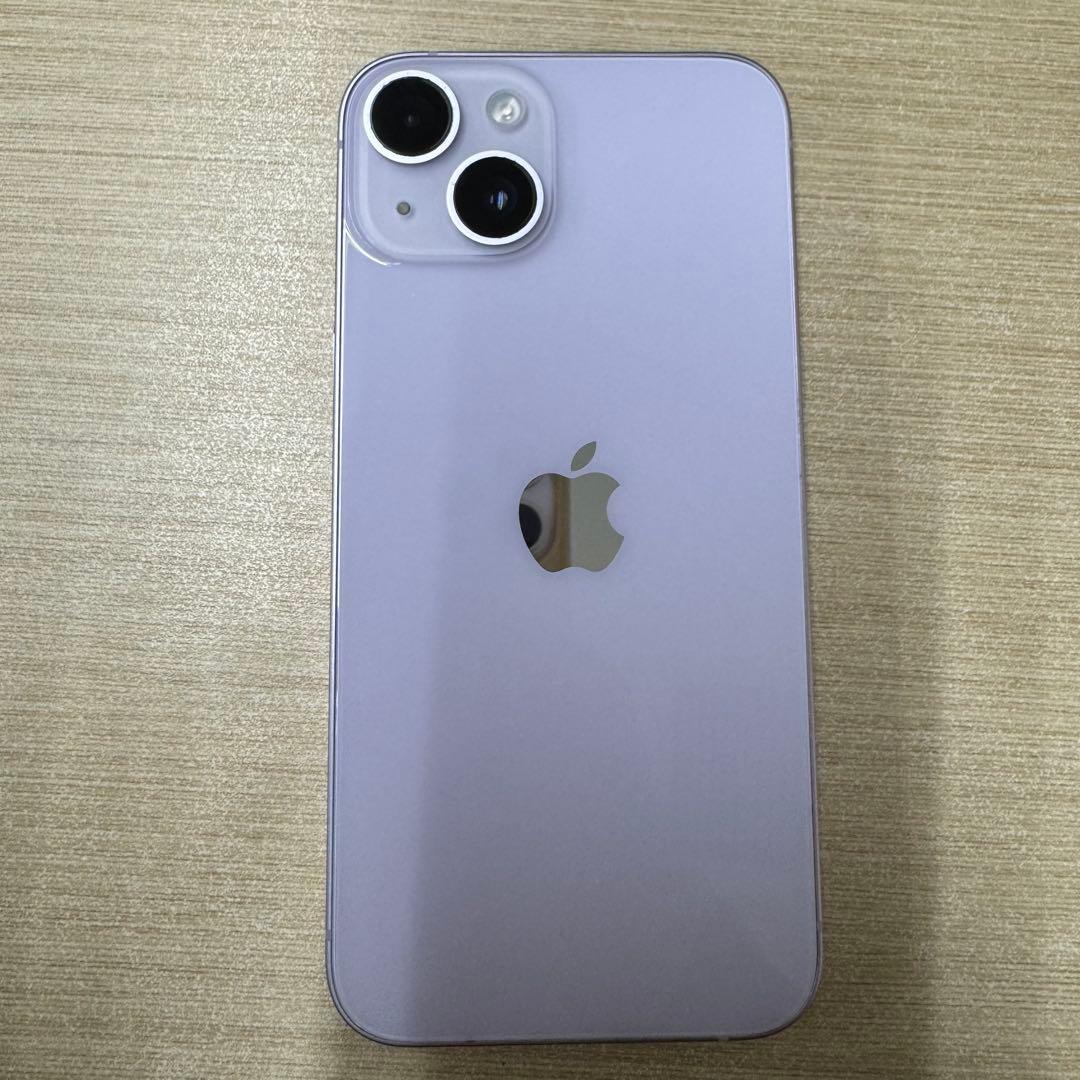 訳あり品/美品Apple iPhone14 512GBパープル 本体