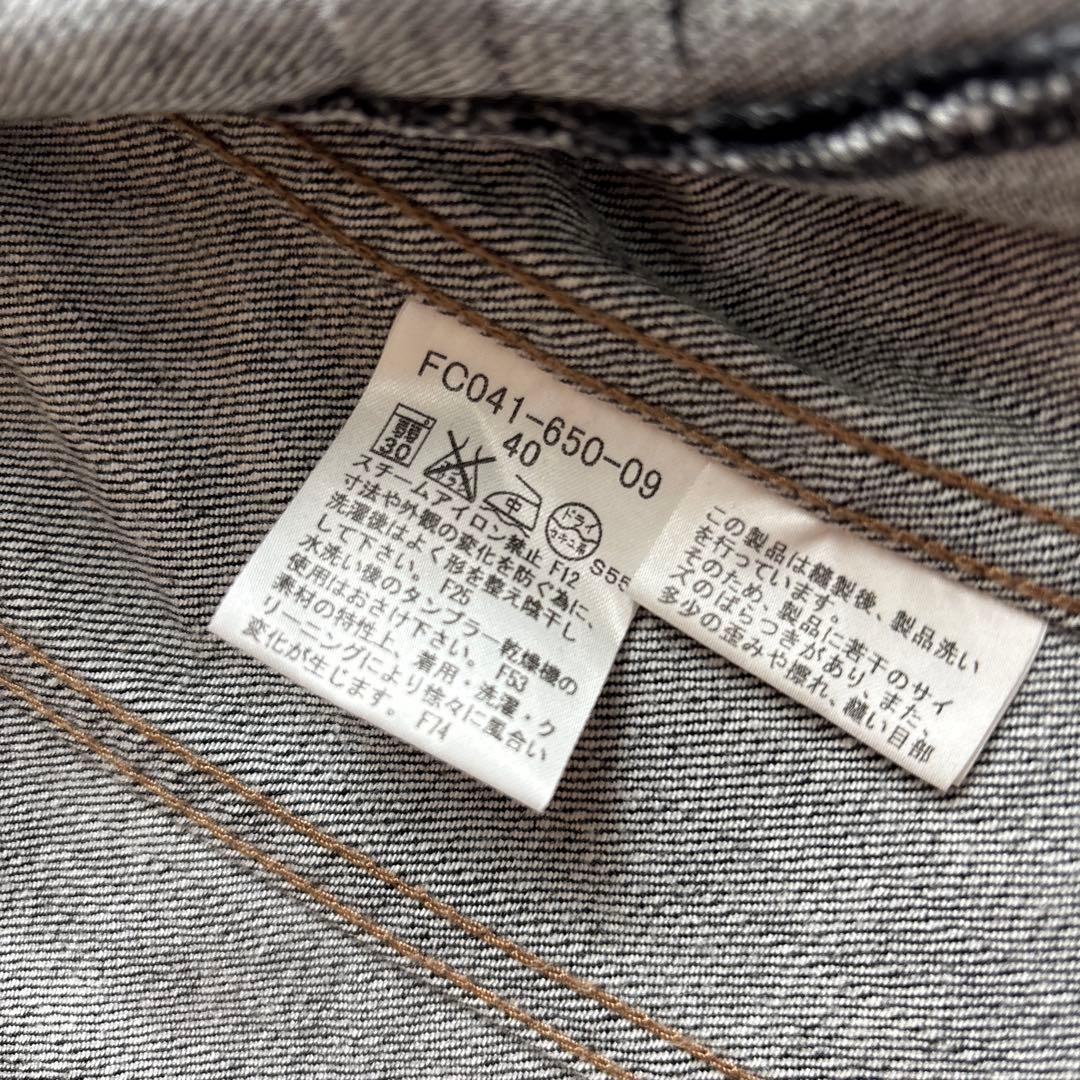 ☘*有様 バーバリー　デニムジャケット　黒　L