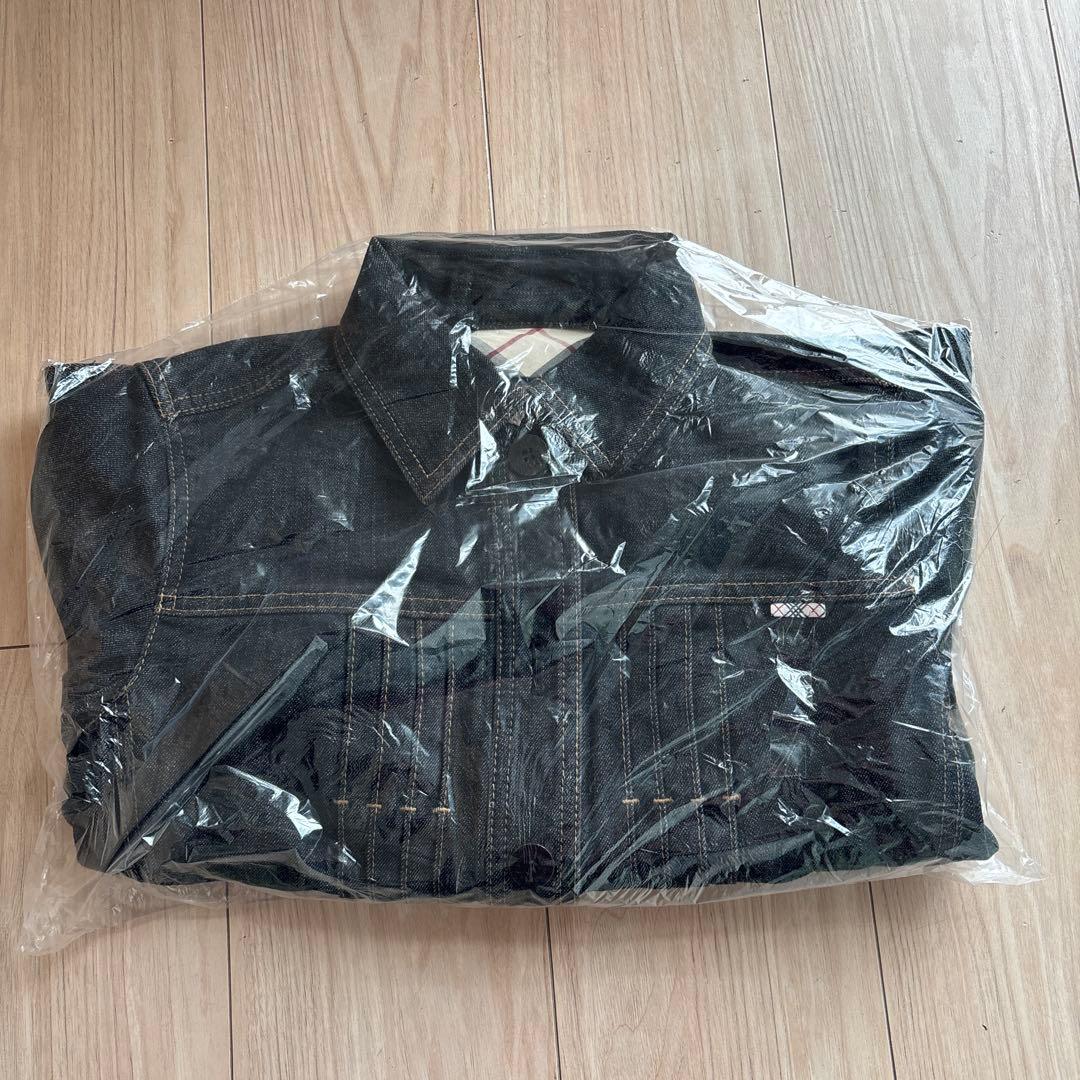 ☘*有様 バーバリー　デニムジャケット　黒　L