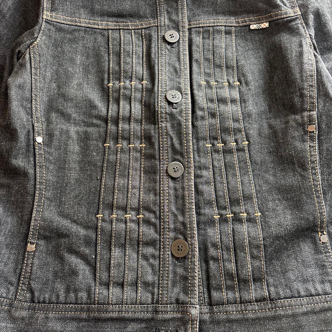 ☘*有様 バーバリー　デニムジャケット　黒　L