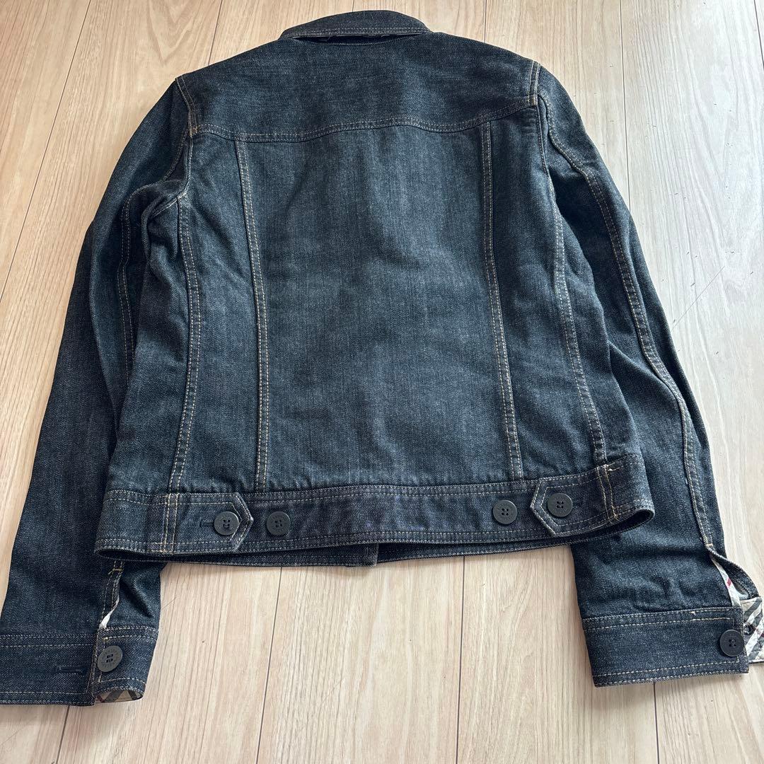 ☘*有様 バーバリー　デニムジャケット　黒　L