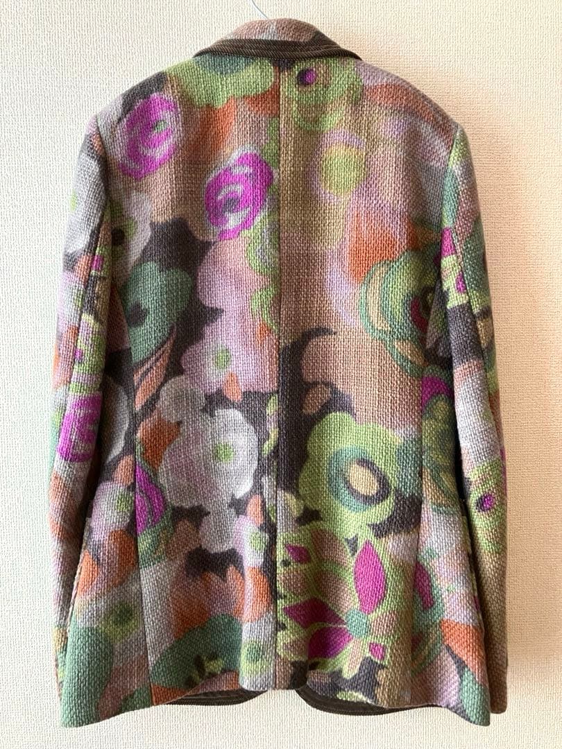 ETRO エトロ ジャガード　花柄 ウール混 テーラードジャケット ブレザー