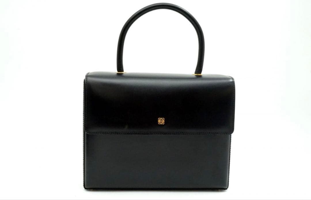 ロエベ　フォーマル　ハンドバッグ　レザー　アナグラム