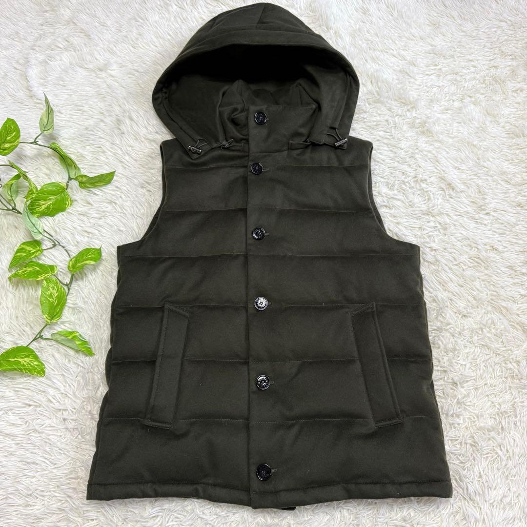 【マッキントッシュ】極美品 ダウンベスト カーキ 42サイズ メンズ 肉厚