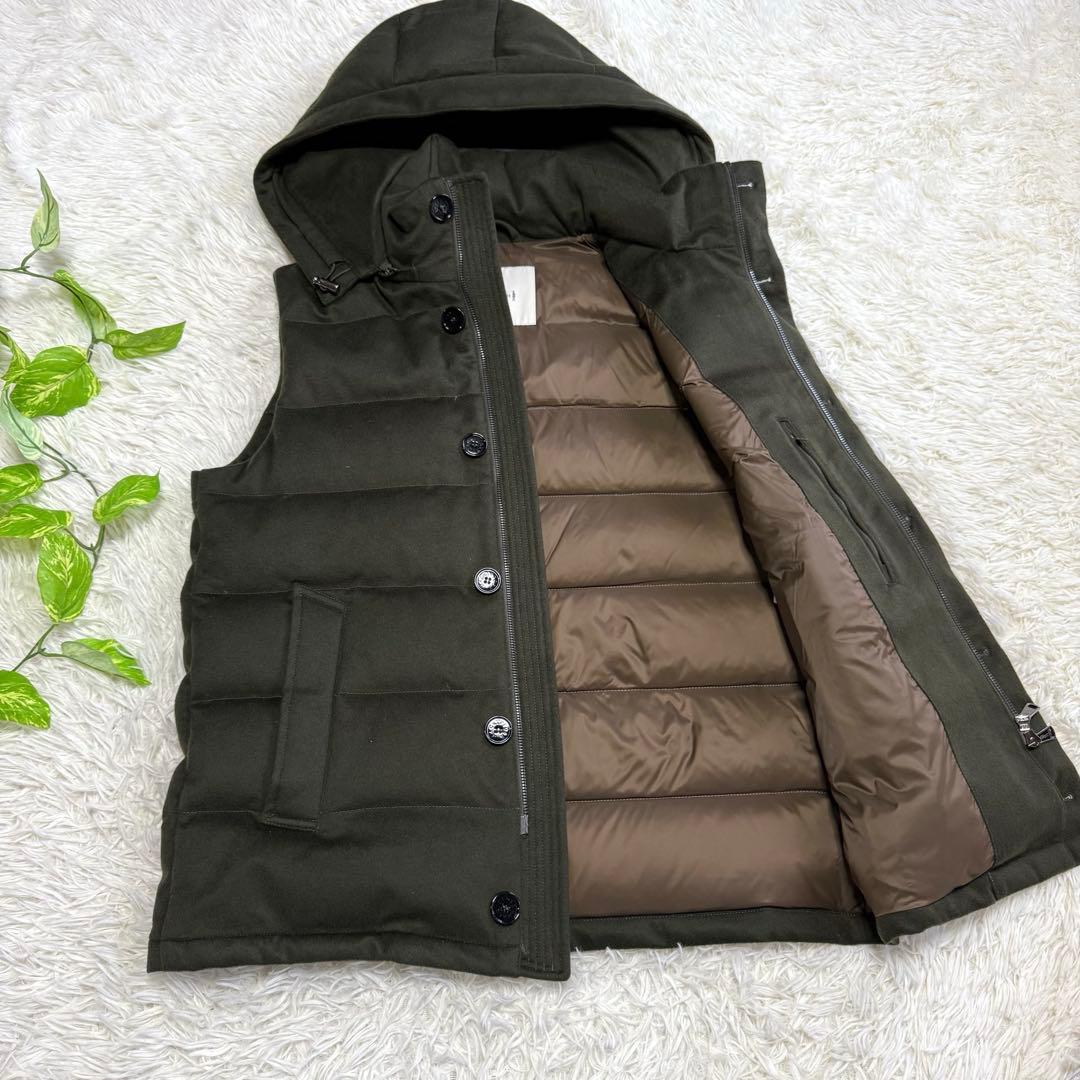 【マッキントッシュ】極美品 ダウンベスト カーキ 42サイズ メンズ 肉厚