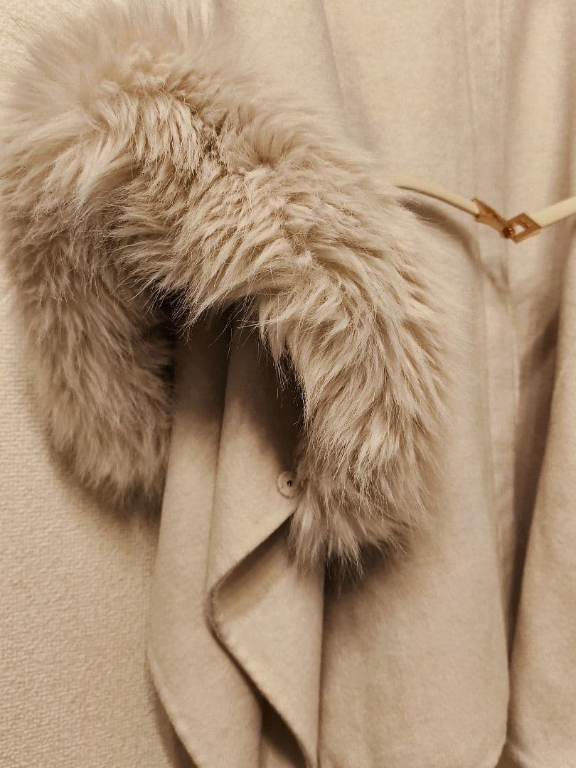 SNIDEL / スナイデル ファー付きミドルケープコート