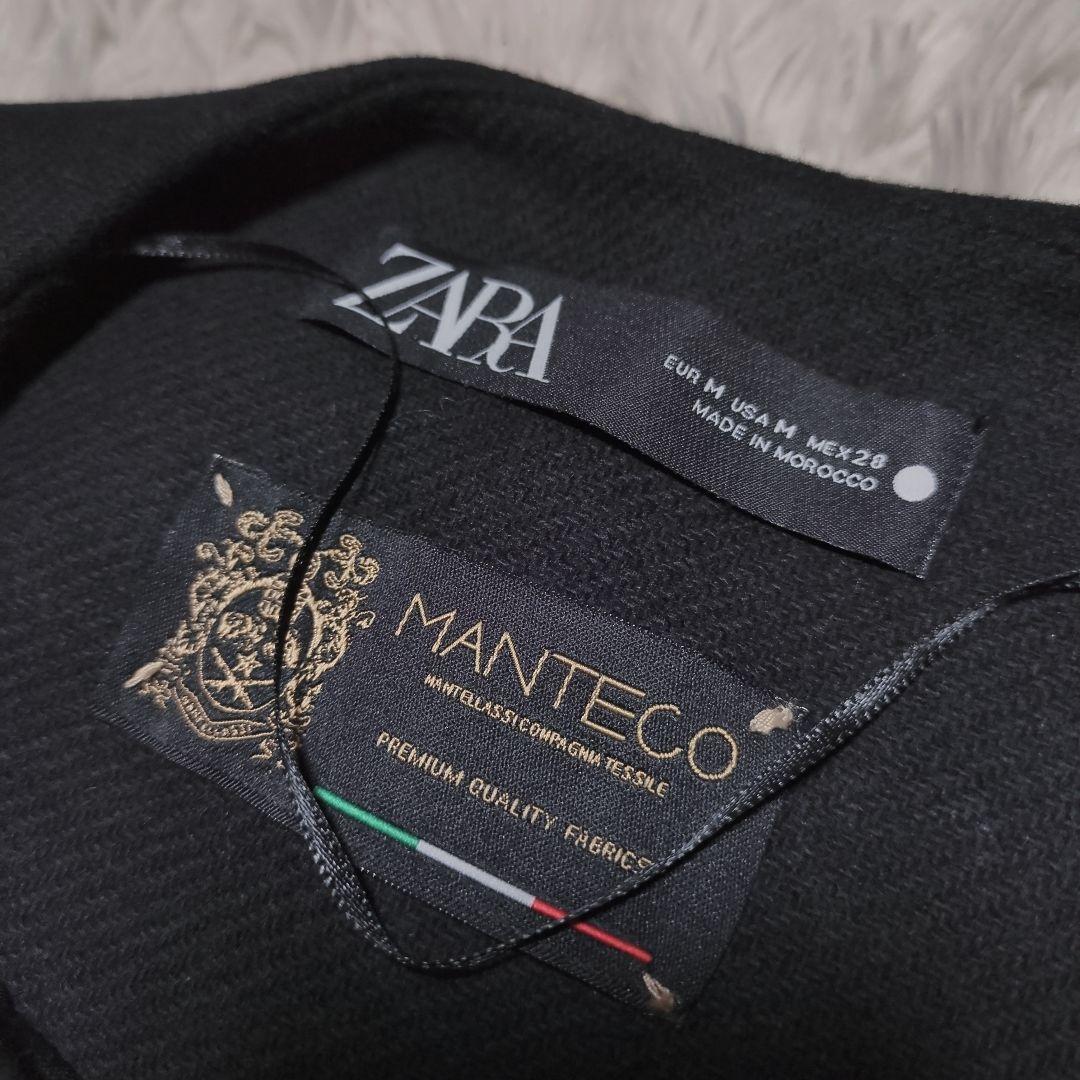 ほぼ未使用！ZARA×MANTECO ポンチョコート ケープ M ブラック