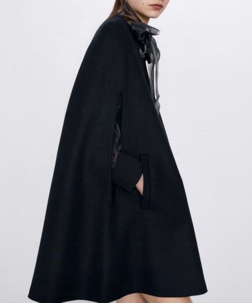 ほぼ未使用！ZARA×MANTECO ポンチョコート ケープ M ブラック