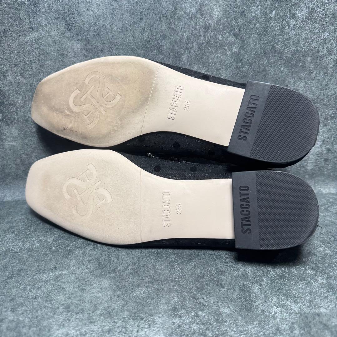 新品 STACCATO ドットヌーディー メリージェーン定価22500 23.5