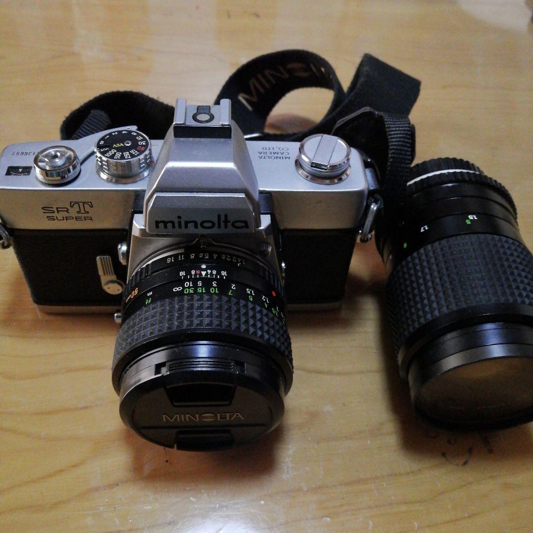 【値下げ中】Minolta SR-T Super 一眼レフカメラ 望遠レンズ付き