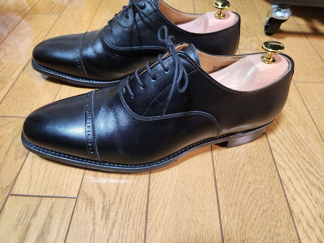 スコッチグレイン　パンチドゥキャップトゥ　ブラック