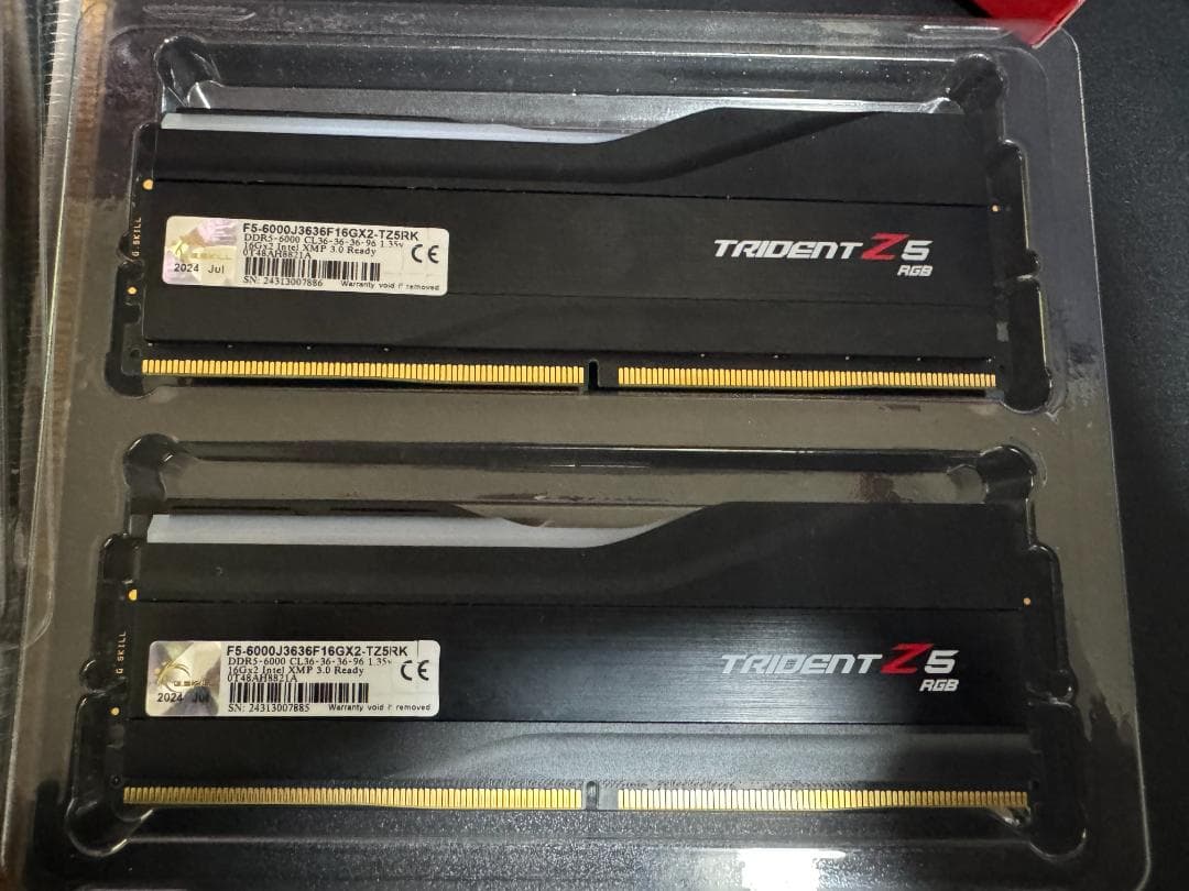 j*a様 G.SKILL Trident Z5 RGB DDR5-6000 16