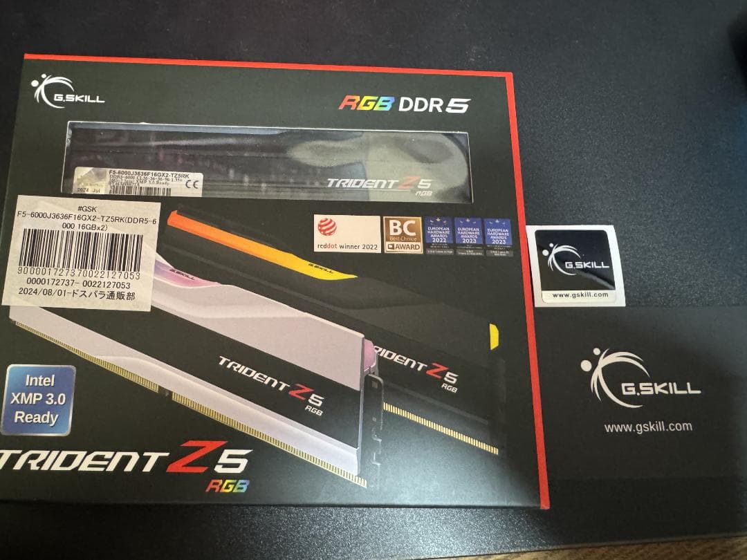 j*a様 G.SKILL Trident Z5 RGB DDR5-6000 16