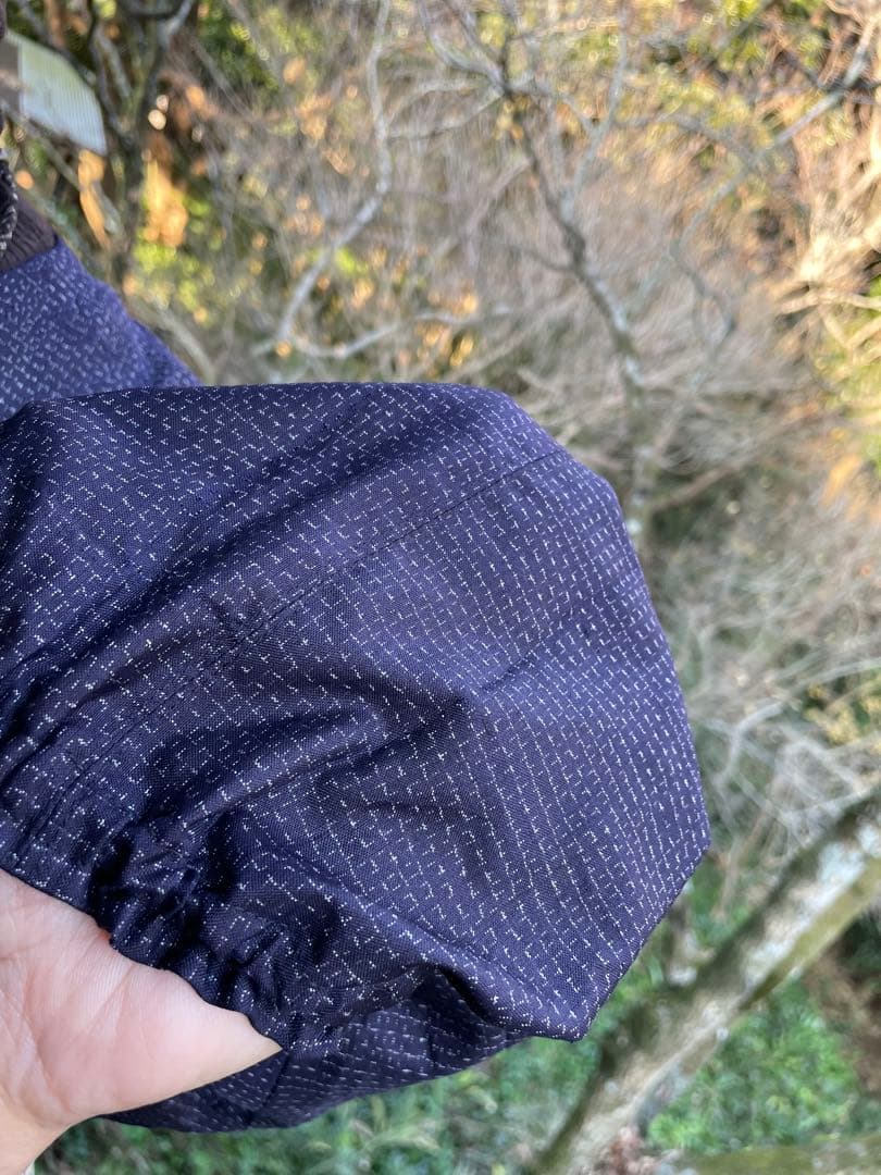 藍絣　正絹　ワンピース