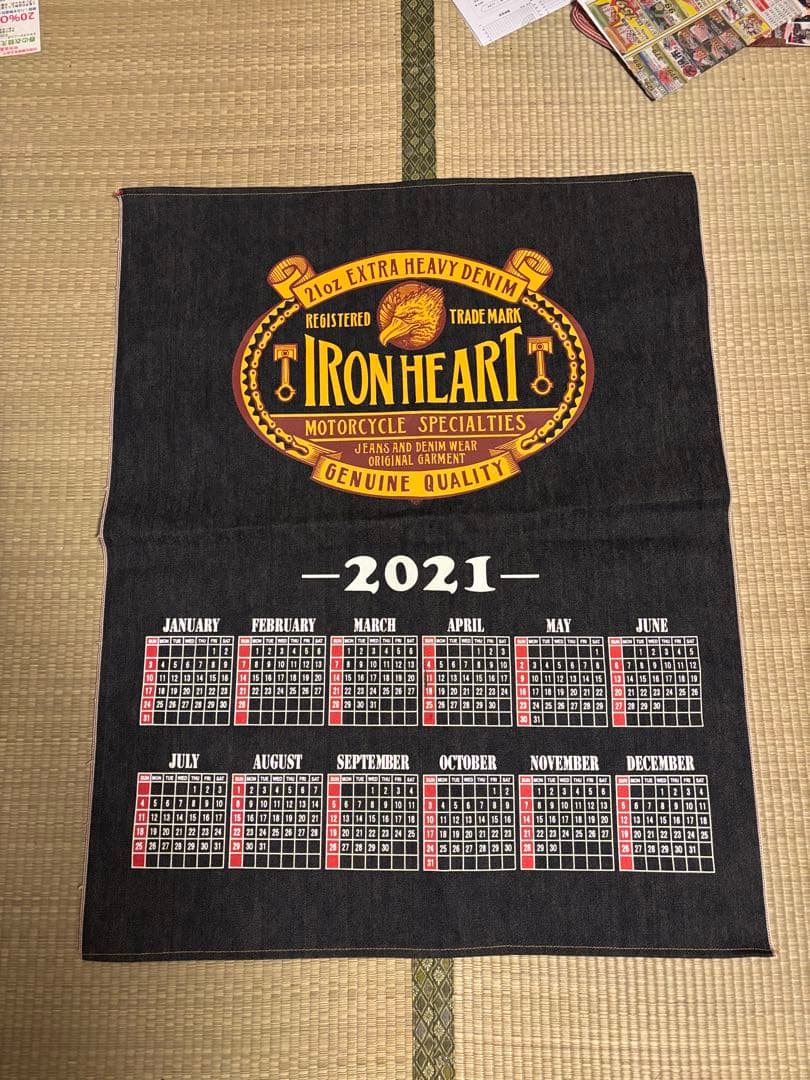アイアンハート 21オンス デニムカレンダー 2021年
