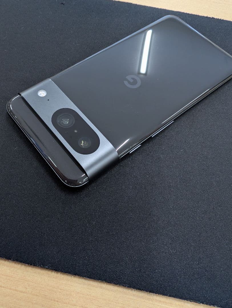 未使用近いGoogle Pixel 8 128GB Obsidianサイクル6回