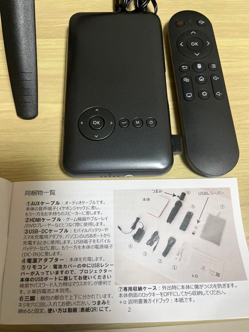 カベーニUENO-mono スマホサイズ プロジェクター 小型