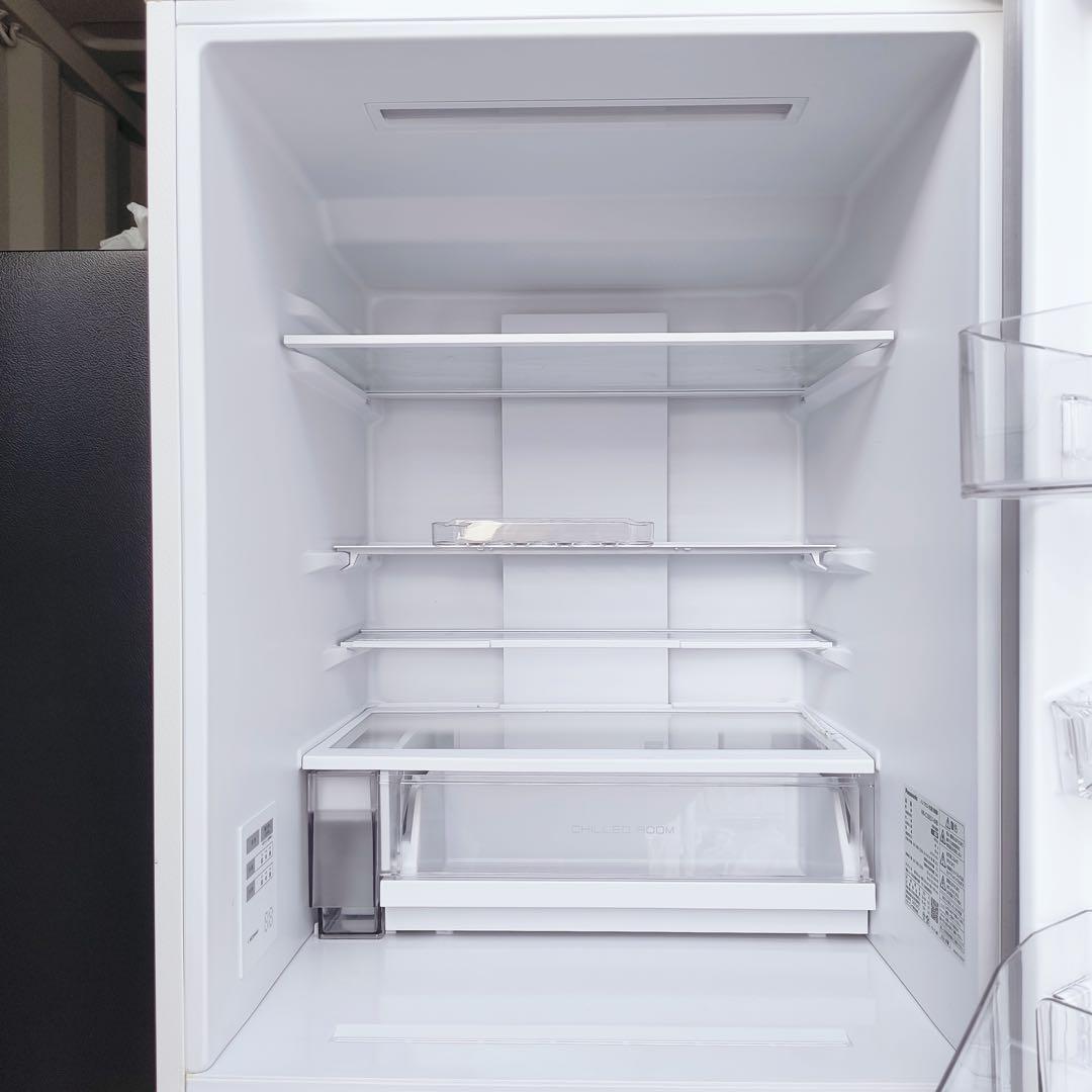 54運搬取付無料！マットホワイト純正Pana３ドア奥行薄型冷蔵庫！完動品超美品！