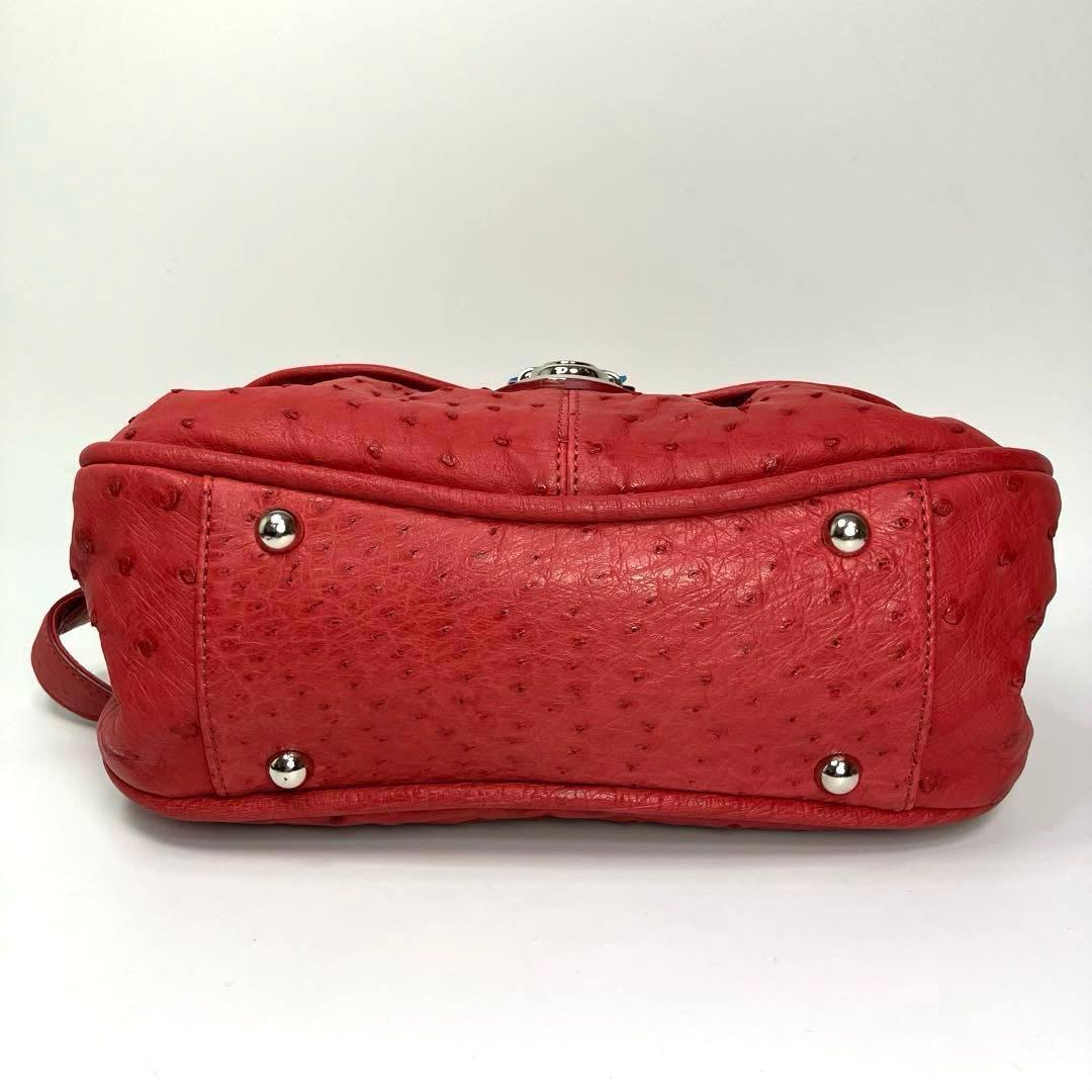 新品未使用　COTO オーストリッチ ショルダーバッグ 2way JRA　ピンク