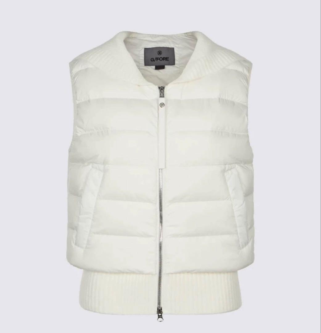 【白M】G/FORE ジーフォア ゴルフ レディース ダウンベスト