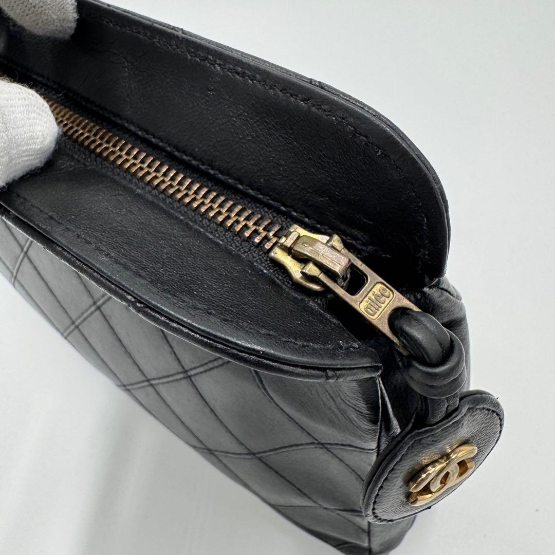 CHANEL シャネル ビコローレ ラム レザー クラッチバッグ セカンドバッグ