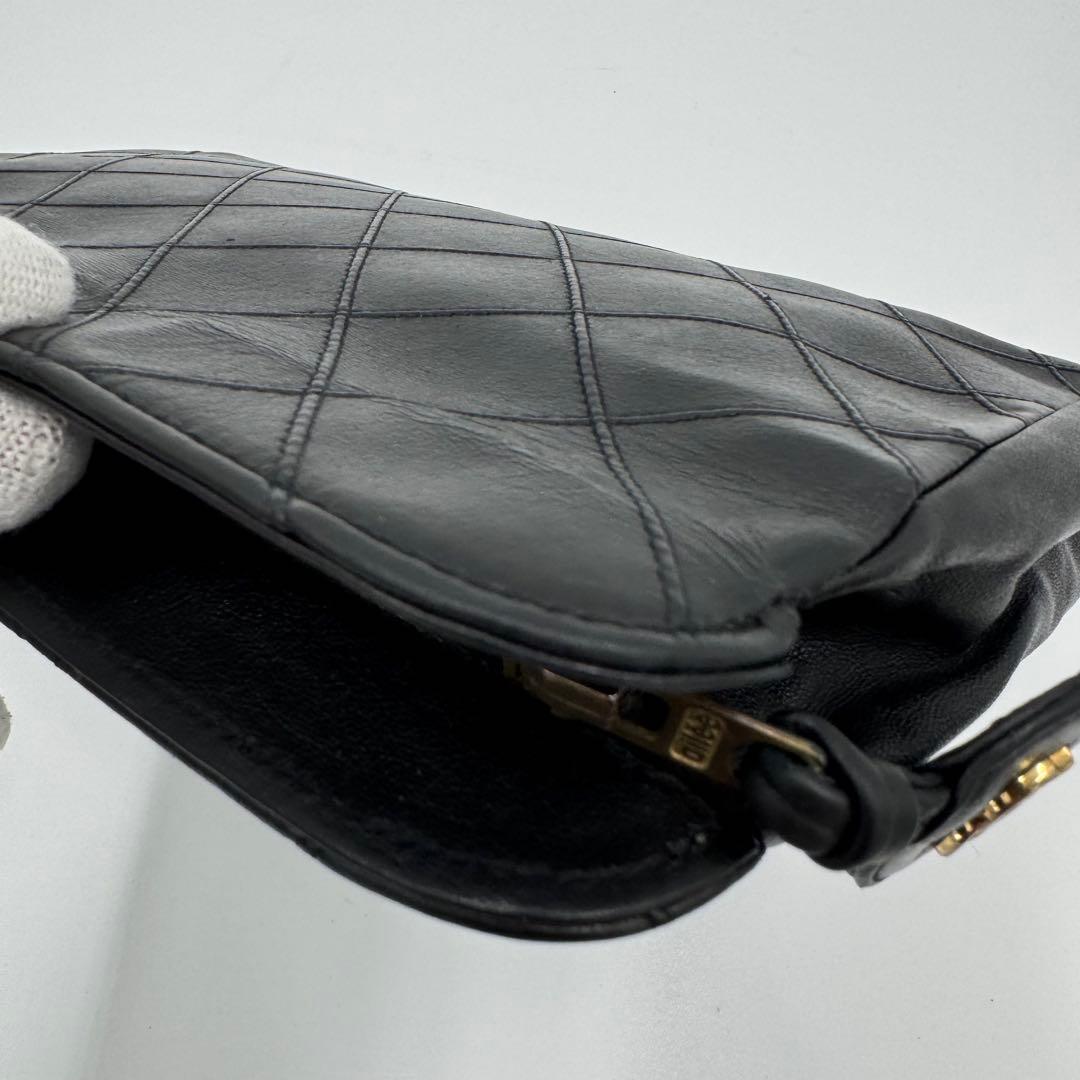 CHANEL シャネル ビコローレ ラム レザー クラッチバッグ セカンドバッグ