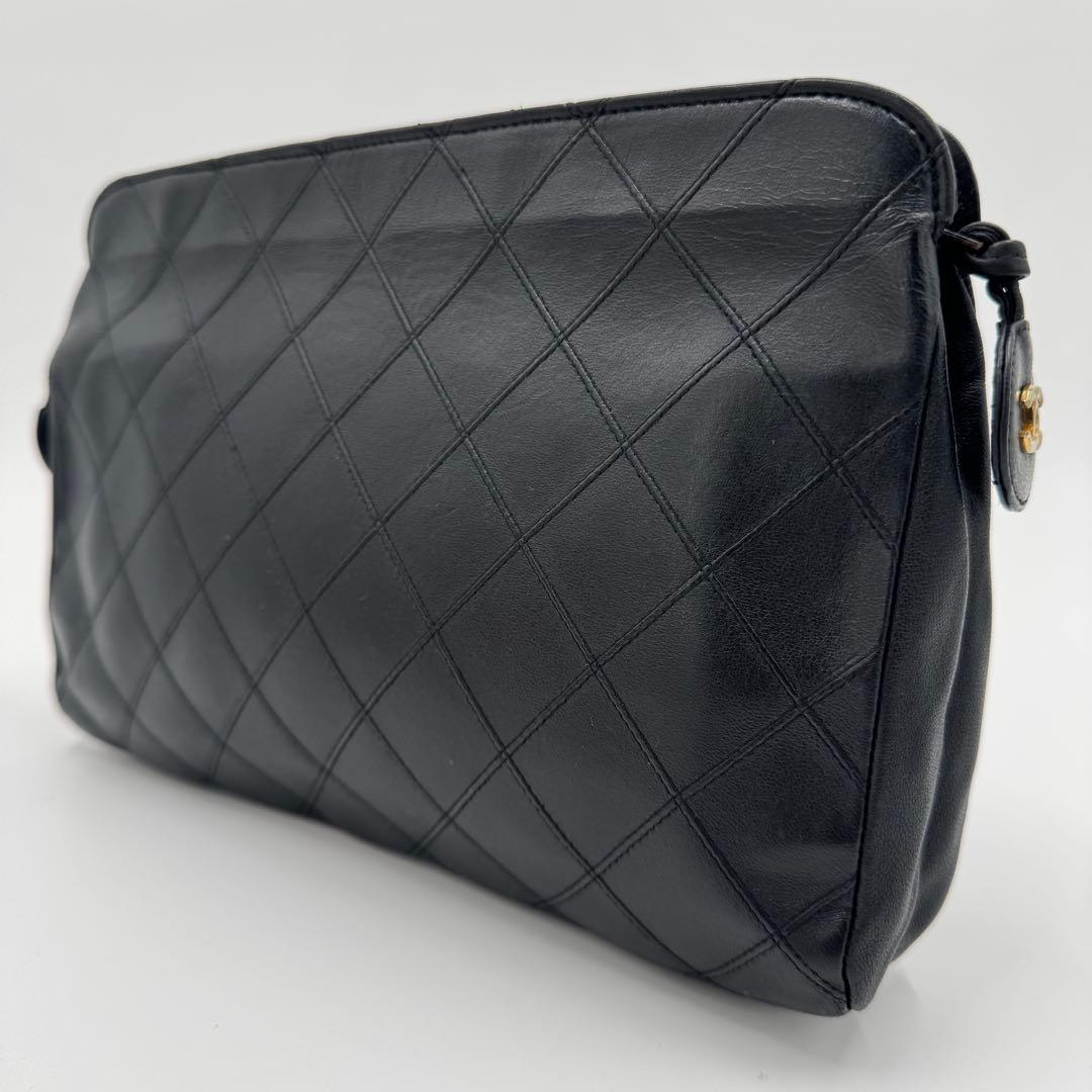 CHANEL シャネル ビコローレ ラム レザー クラッチバッグ セカンドバッグ