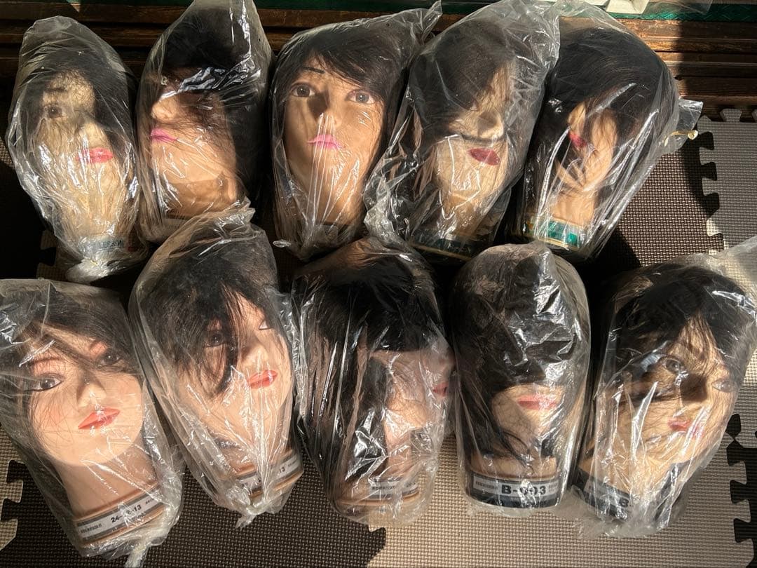 美容師実技試験用ウィッグ　三矢24-12-13他　12月16日以降価格上がります