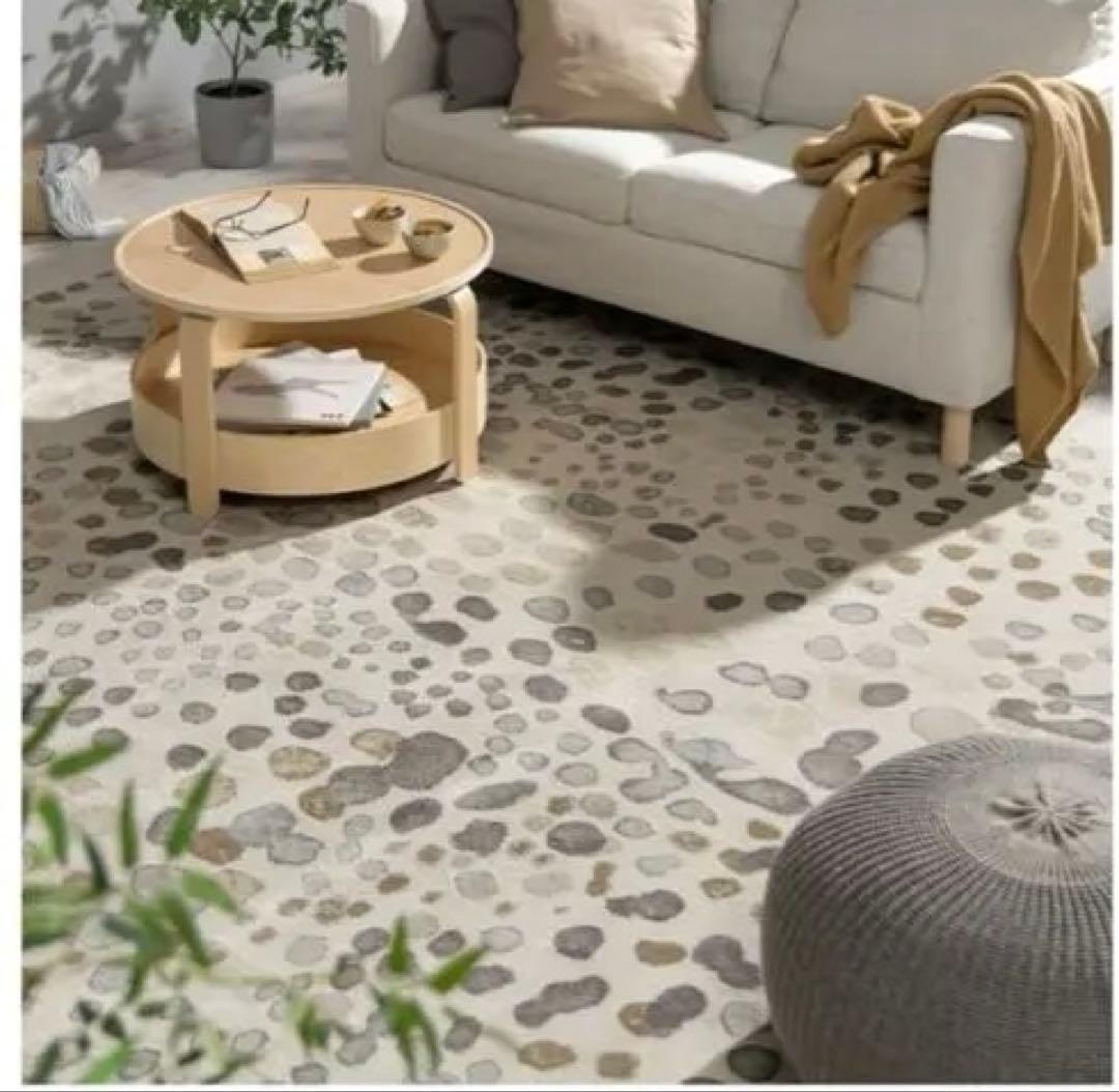 IKEA/イケアDUBBELFIL ドゥベルフィル ラグ パイル　ドット