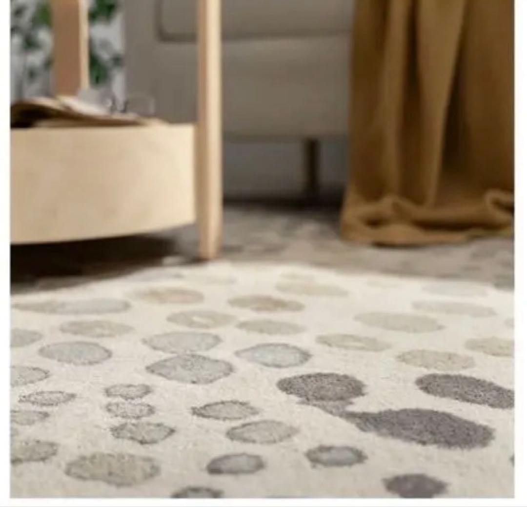 IKEA/イケアDUBBELFIL ドゥベルフィル ラグ パイル　ドット