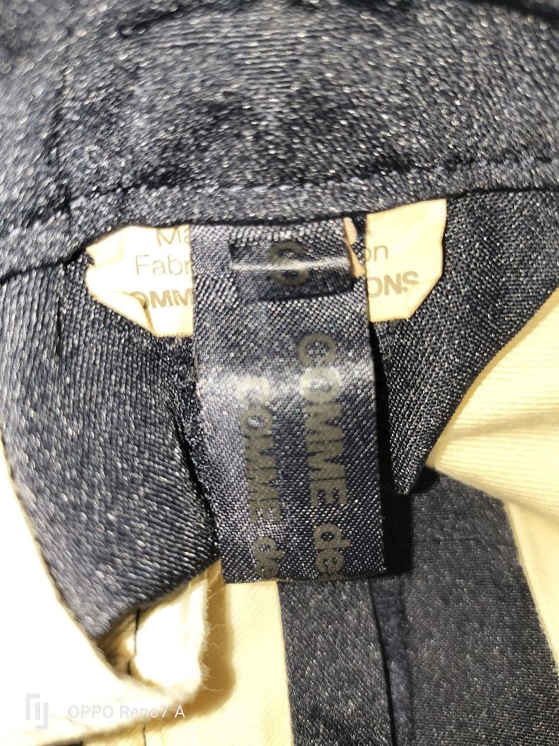 COMMEdesGARCONSコムコム エステル星柄ハーフパンツ　紺