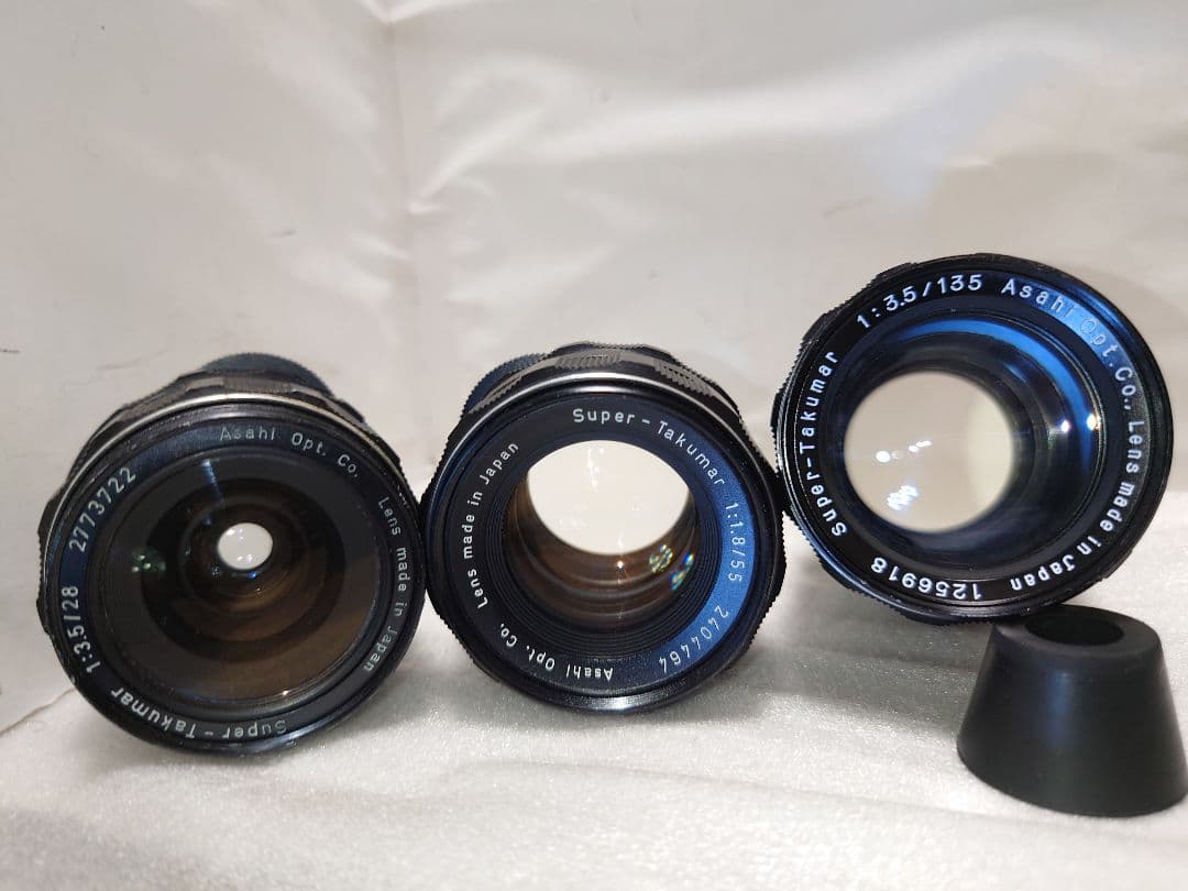 美品！3点★Pentax S TAKUMAR 28 55 135mm M42