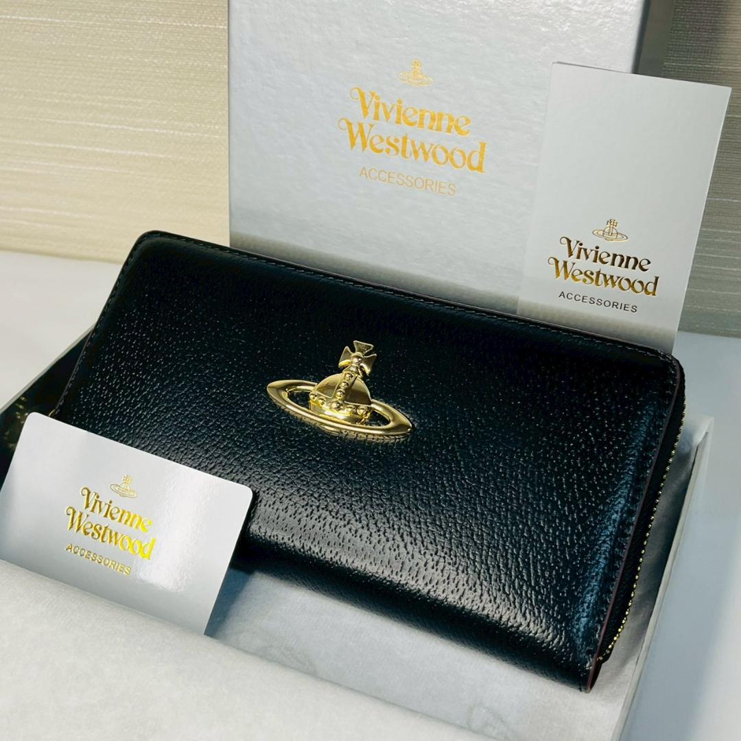 【新品 未使用】Vivienne Westwood ブラック長財布 ヴィヴィアン