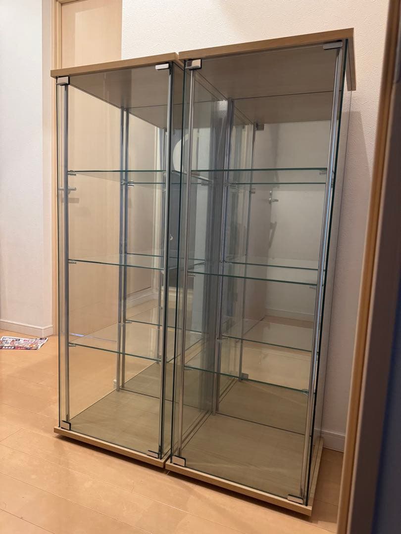 不二貿易 ガラスディスプレイケース 4段