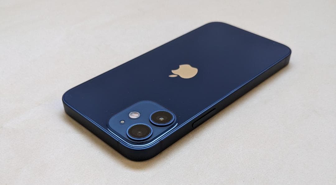 美品 iPhone 12 mini 64GB SIMフリー 顔認証対応　ブルー