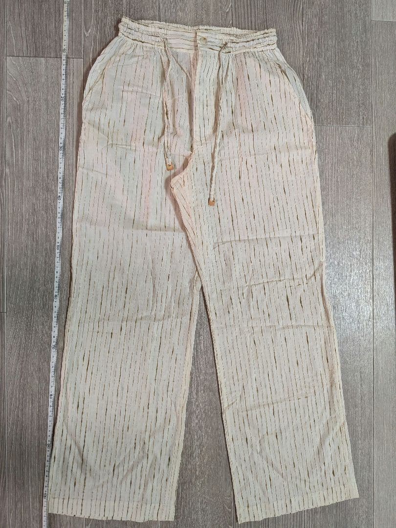 PERMANENT ISSEY MIYAKE ストライプ柄 カジュアルパンツ